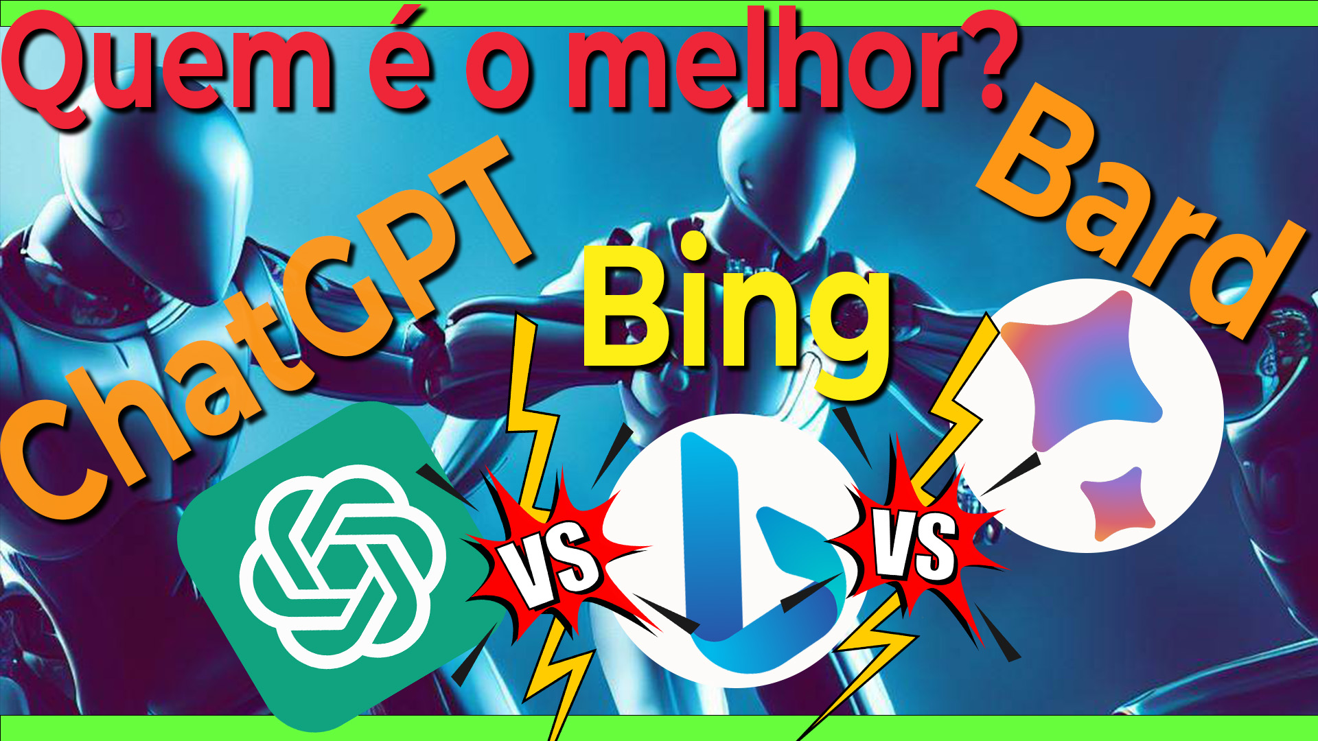 Quem é o melhor? ChatGPT, Bing ou Bard?